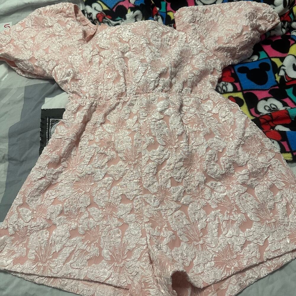 SHEIN Plus Women’s 0XL Cinching Waist Floral Romper